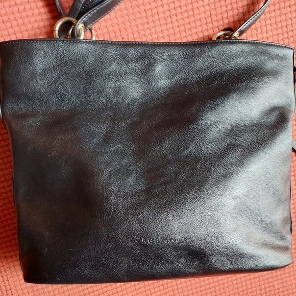 KGB Studio Black Synthetic Shoulder Bag - Picture 2 of 13